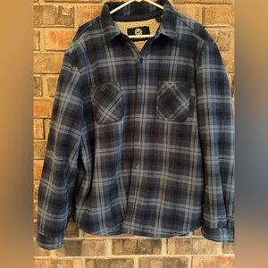 Weatherproof Navy Sherpa-Lined Jacket